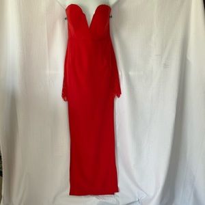 Women’s Passion Fusion Strapless Dress Sz S Vibrant Red